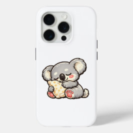 Schattige slapende koala met kussen iPhone 15 pro case