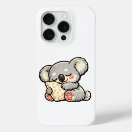 Schattige slapende koala met kussen iPhone 15 pro case