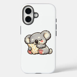 Schattige slapende koala met kussen iPhone 16 hoesje