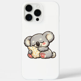 Schattige slapende koala met kussen iPhone 16 pro max hoesje