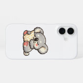 Schattige slapende koala met kussen iPhone 16 hoesje (Achterkant horizontaal)