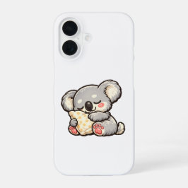 Schattige slapende koala met kussen iPhone 16 hoesje
