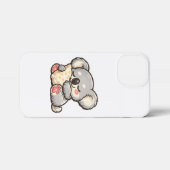 Schattige slapende koala met kussen iPhone hoesje (Achterkant horizontaal)