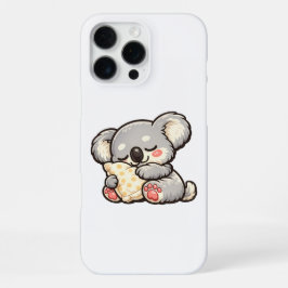 Schattige slapende koala met kussen iPhone 16 pro max hoesje