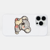 Schattige slapende koala met kussen iPhone hoesje (Achterkant horizontaal)