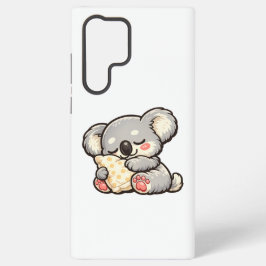 Schattige slapende koala met kussen samsung galaxy hoesje