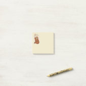 Schattige slapende luiaard met kussen en grappige post-it® notes (Op bureau)