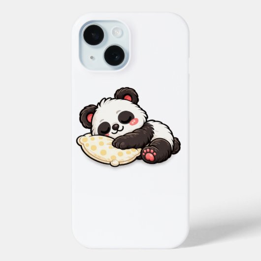 Schattige slapende panda met kussen Case-Mate iPhone case (Achterkant)