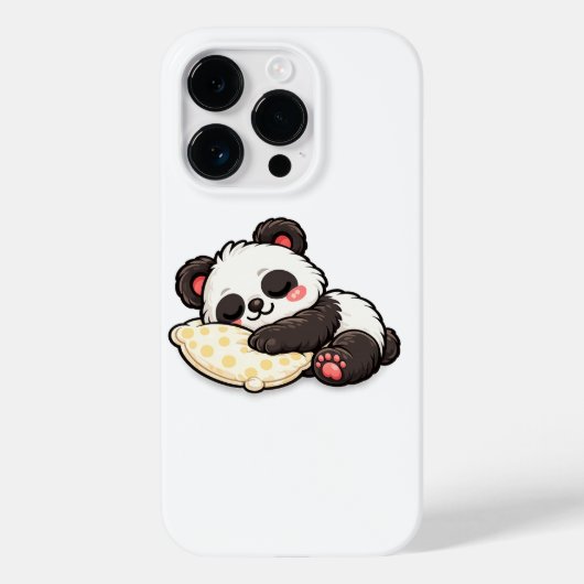 Schattige slapende panda met kussen Case-Mate iPhone case (Achterkant)