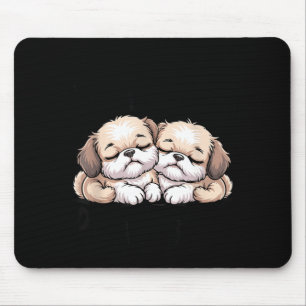 Schattige slapende puppy's mijn officiële uniform muismat