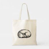 Schattige slapende vos tote bag (Achterkant)