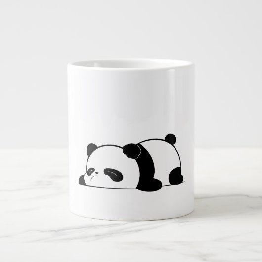 Schattige slaperig panda ontwerp grote koffiekop (Voorkant)