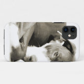 schattige slaperige luie pitbull hond Case-Mate iPhone case (Achterkant (horizontaal))