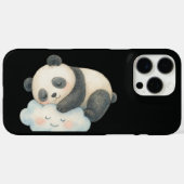 Schattige Slaperige Panda op Wolk Waterverf Case-Mate iPhone Case (Achterkant (horizontaal))