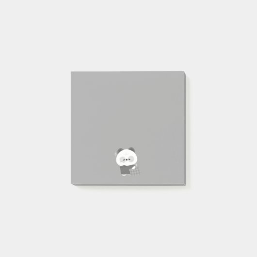 Schattige slaperige panda post-it® notes (Voorkant)