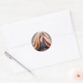 Schattige Sleepy Pigeon Sticker (Envelop)