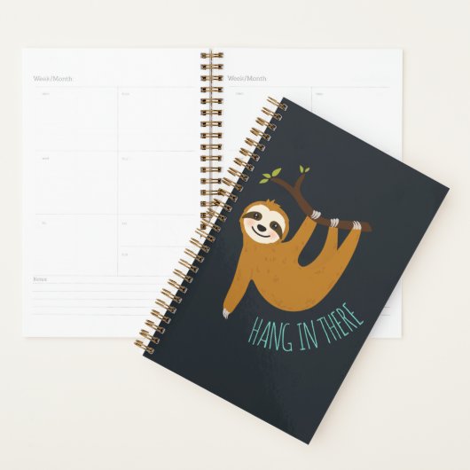 Schattige sleuf "Hang daar in" Planner (Display)