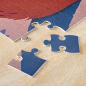 Schattige sleuf in roze kleurrijk Oerwoud Legpuzzel (Zijkant)