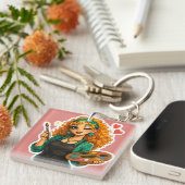 Schattige sleutelhanger – Aardige dagelijkse acces (Voorkant Rechts)