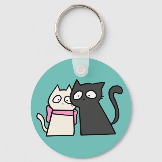 schattige sleutelhanger kattenkoppel (Voorkant)