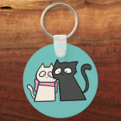 schattige sleutelhanger kattenkoppel (Voorkant)