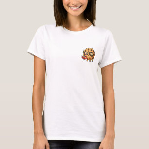 Schattige Slimme Koek Illustratie T-shirt