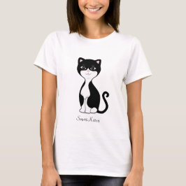 Schattige Slimme Tuxedo Kat T-shirt