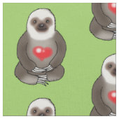 schattige sloep met rood hart stof (Close Up)