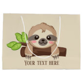 schattige sloep voegt tekstpartij toe groot cadeauzakje (Achterkant)