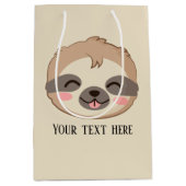 schattige sloep voegt tekstpartij toe medium cadeauzakje (Voorkant)