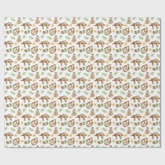 schattige sloppenfeest cadeaupapier (Vlak)