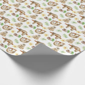 schattige sloppenfeest cadeaupapier (Hoek)