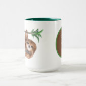 schattige slotenliefhebbers voegen tekst toe mok (Midden)