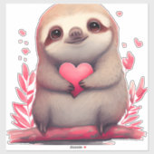 Schattige Sloth Gift voor Sloth liefhebbers Kleurr Sticker (Vel)