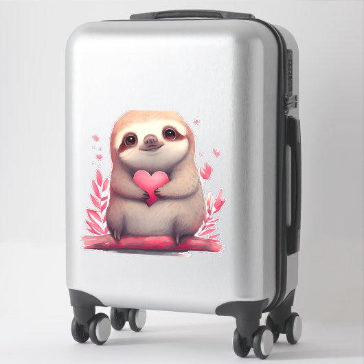 Schattige Sloth Gift voor Sloth liefhebbers Kleurr Sticker (Koffer)