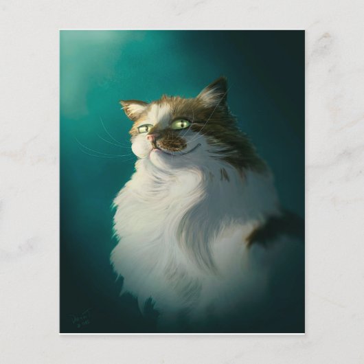 Schattige sluwe kat cadeau| Grappige kat voor verj Flyer (Voorkant)