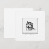 Schattige smartcard voor thuishorthair kat op kett notitiekaartje (Voorkant / Achterkant)