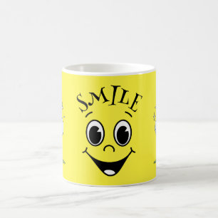 Schattige Smile gezicht & Duck Yellow Koffiemok