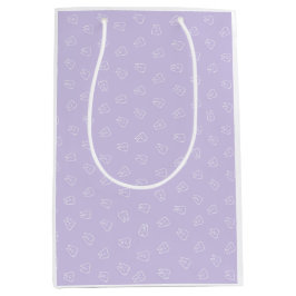 Schattige Smiley Tand - Lavendel  Medium Cadeauzakje