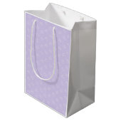 Schattige Smiley Tand - Lavendel Medium Cadeauzakje (Achterkant Gekanteld)