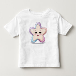 Schattige Smiling Star Wit T-shirt