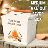 Schattige S'more Campfire Camping Medium Uitschake Bedankdoosjes