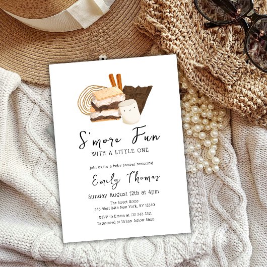 Schattige S'more Fun Baby shower Kaart