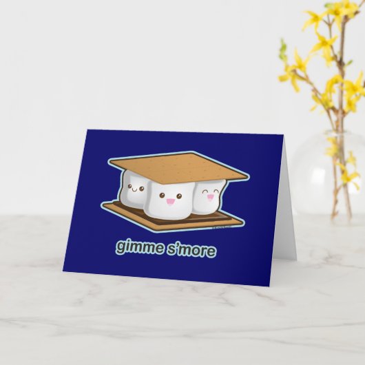 Schattige S'more Kaart (Gele Bloem)