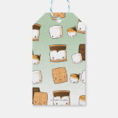 Schattige S'mores Camping Verjaardag Bedankt Favor Cadeaulabel (Achterkant)