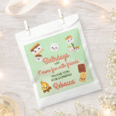 Schattige S'mores Campout Verjaardagsfeest Bedankzakje (Geknipt)