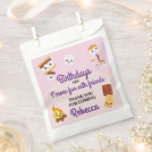 Schattige S'mores Campout Verjaardagsfeest Bedankzakje (Geknipt)