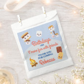 Schattige S'mores Campout Verjaardagsfeest Bedankzakje (Geknipt)