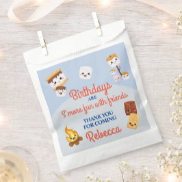 Schattige S'mores Campout Verjaardagsfeest Bedankzakje