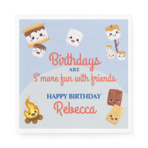 Schattige S'mores Campout Verjaardagsfeest